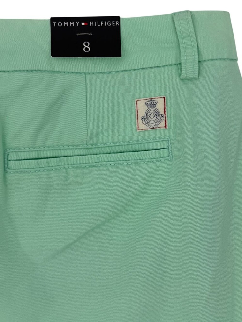 NWT Tommy Hilfiger Green Cotton Shorts | 2012 Preppy Retro Athleisure Minimalist - Picture 7 of 14